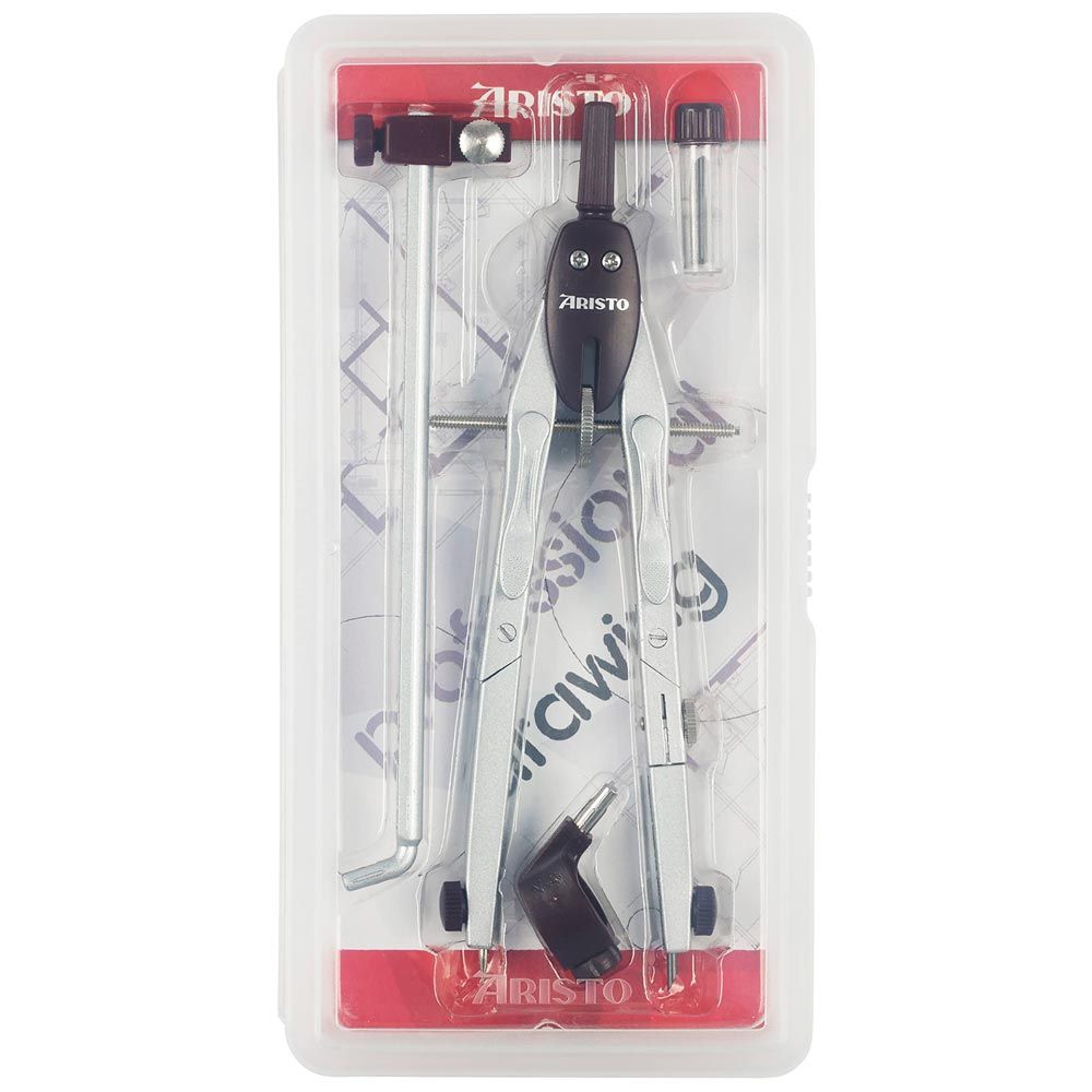 ARISTO AR55448 Drafting Compass with Extension Precision Technical Drawing