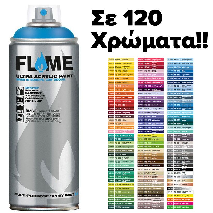 Flame Blue Spray Paint 400 ml