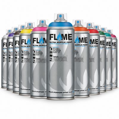 Flame Blue Acrylic graffiti spray 400ml for precision and detail work