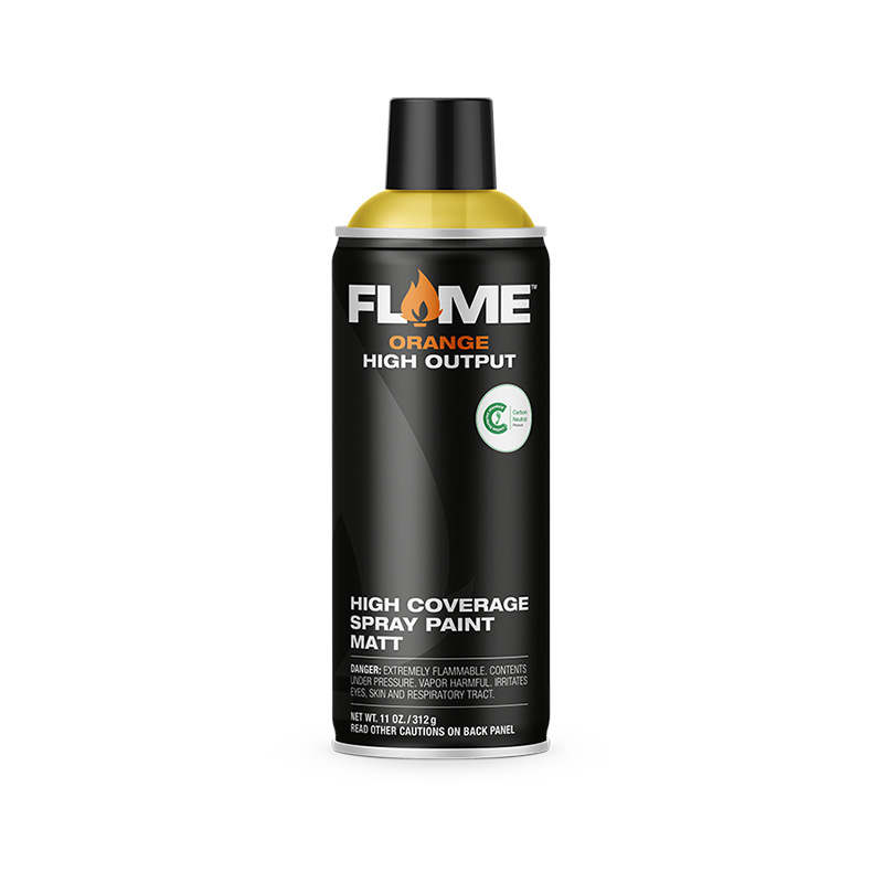 Flame Orange Spray Paint High Output Acrylic Matte for Graffiti 400ml