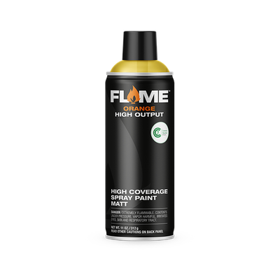 Flame Orange Spray Paint High Output Acrylic Matte for Graffiti 400ml