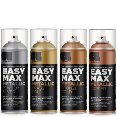 Easy Max Metallic Spray Satin Metallic Paint