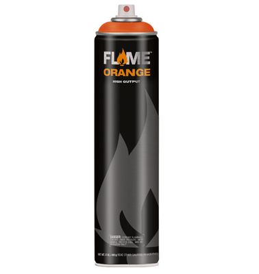 Flame Orange 600ml Graffiti Spray for Large Surface Coverage
