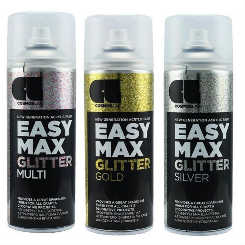 Easy Max Glitter Spray Clear Varnish 400ml
