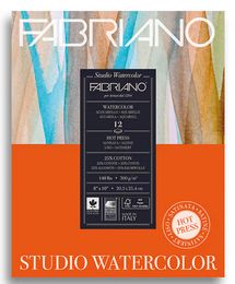 FABRIANO WATERCOLOUR 200 gr 25 % COTTON 22,9X 30,5CM