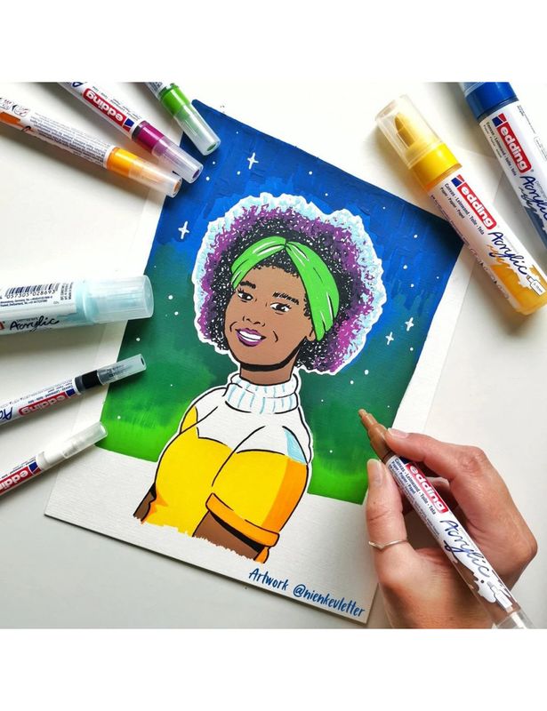 Edding A6 Postcard Acrylic &amp; Oil Pad 300gsm 20 Sheets