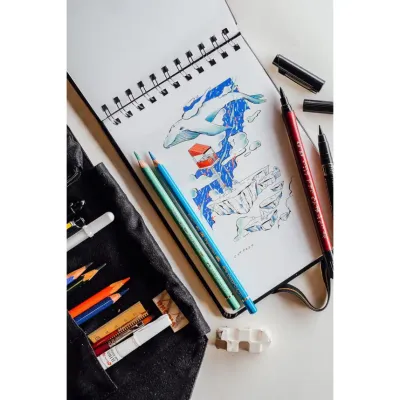 A5 Mixed Media Cold Press Sketchbook 160gsm 25% Cotton