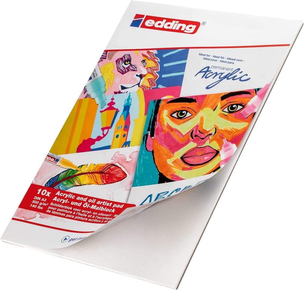 Edding Acrylic &amp; Oil Artist Pad 300gsm