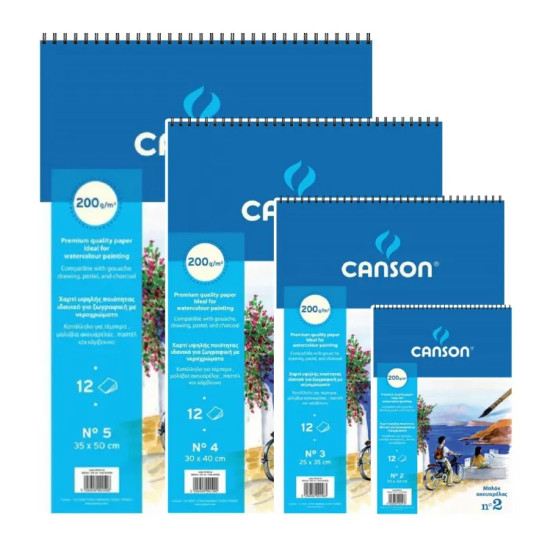 Canson Double Sided Watercolor Pad 200gsm