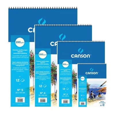 Canson Double Sided Watercolor Pad 200gsm