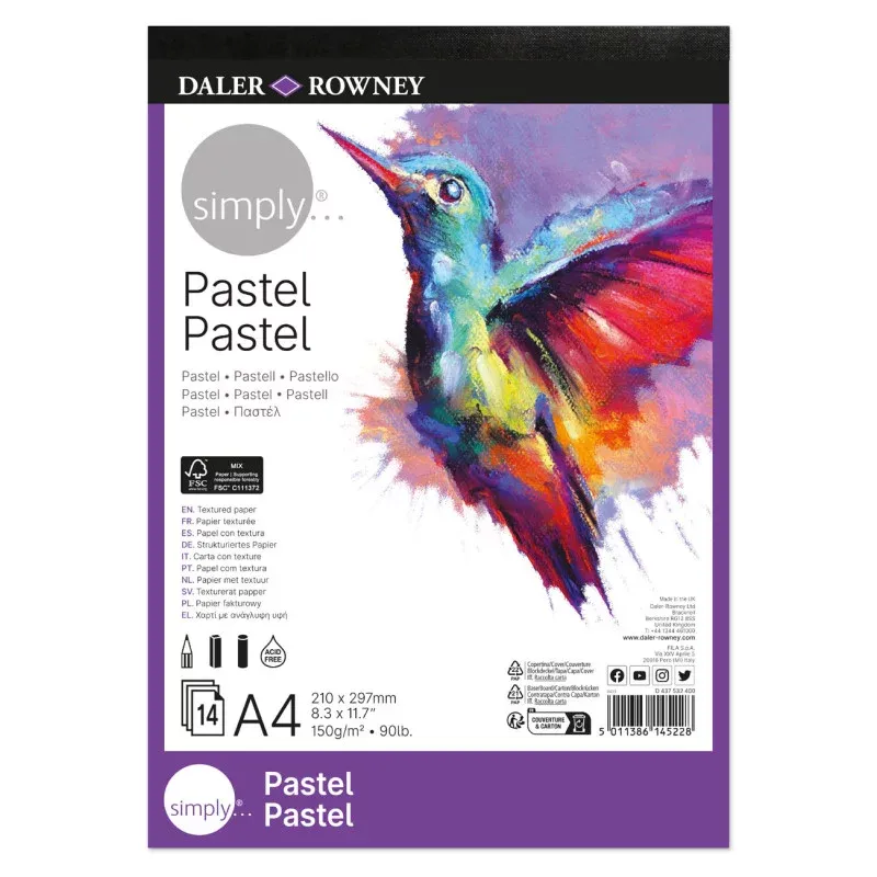 Daler Rowney Simply Pastel Pad A4 150gsm