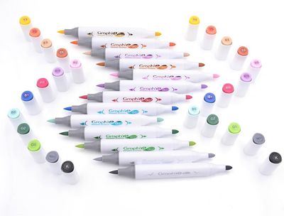 Graph'It Go Double Tip Acrylic Markers Brush &amp; Bullet