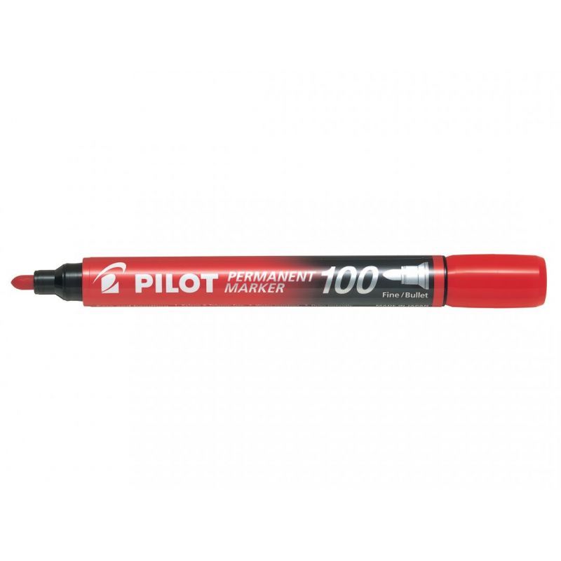 Pilot Permanent Marker 100 Red Bullet Tip 4.5mm