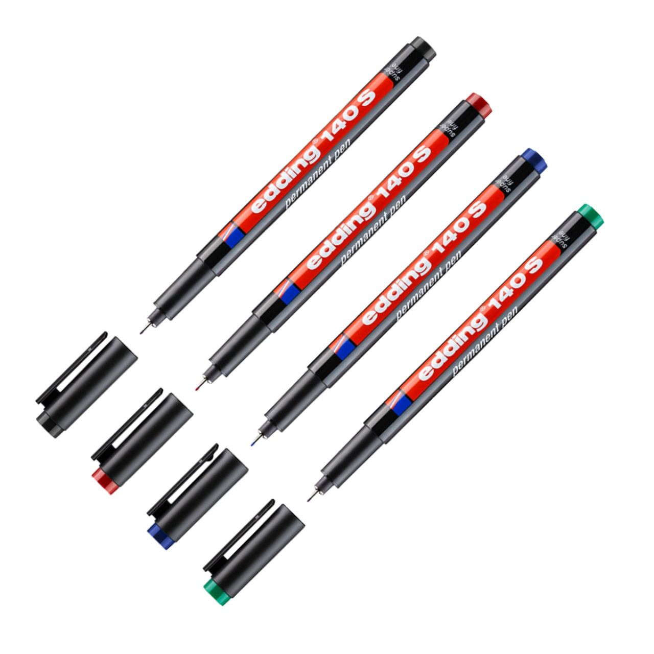 Edding 140S Black Permanent Marker 0.3mm