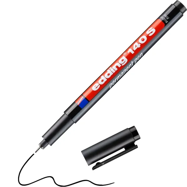 Edding 140S Black Permanent Marker 0.3mm