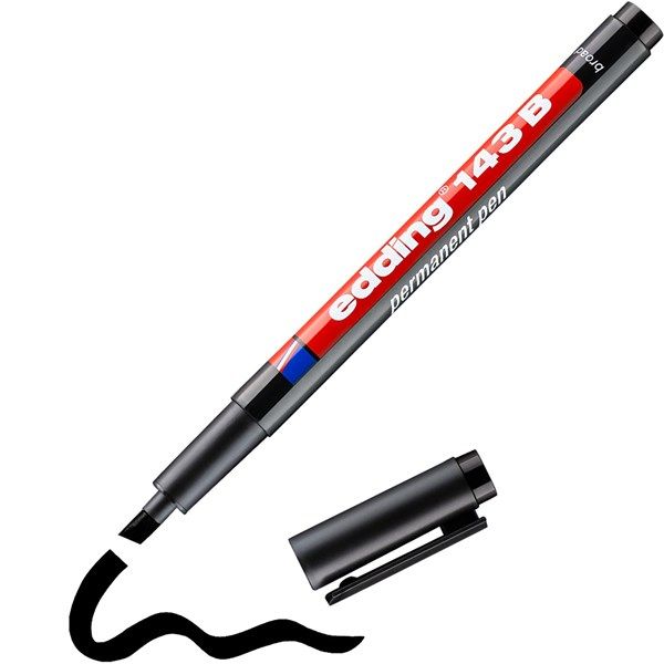 Edding 143B Chisel Tip Permanent Marker 1-3mm