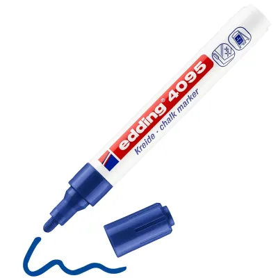 Edding 4095 Blue Chalk Marker 2-3mm