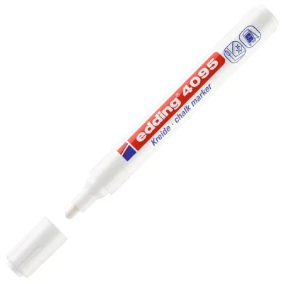 Edding 4095 White Chalk Marker 2-3mm