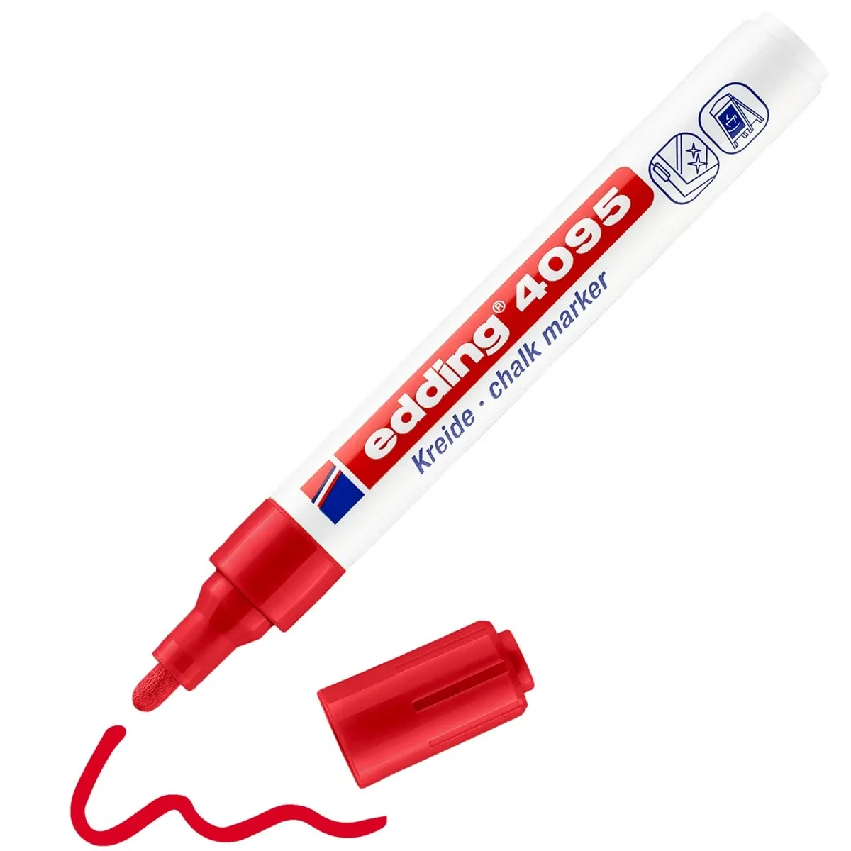 Edding 4095 Red Chalk Marker 2-3mm