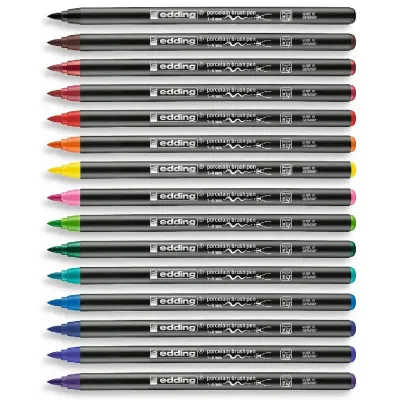 Edding 4200 Porcelain Brush Pen With Colour Selection