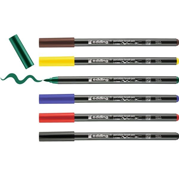 Edding 4200 Family Set Porcelain Markers 1-4mm Set of 6