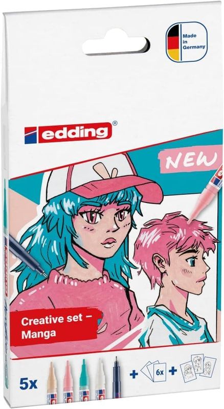 Edding Acrylic Manga Drawing Set 5 Pieces