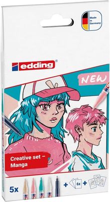 Edding Acrylic Manga Drawing Set 5 Pieces