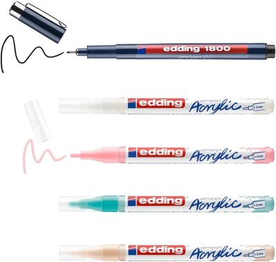 Edding Acrylic Manga Drawing Set 5 Pieces