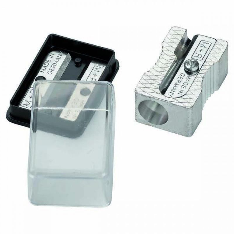 M+R Aluminium Sharpener 200.700 with 2 Replacement Blades