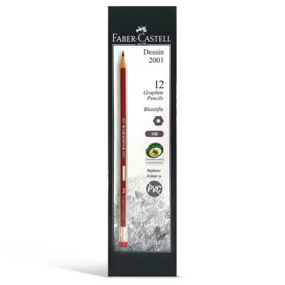 Faber Castell Dessin 2001 HB Graphite Pencils Pack of 12
