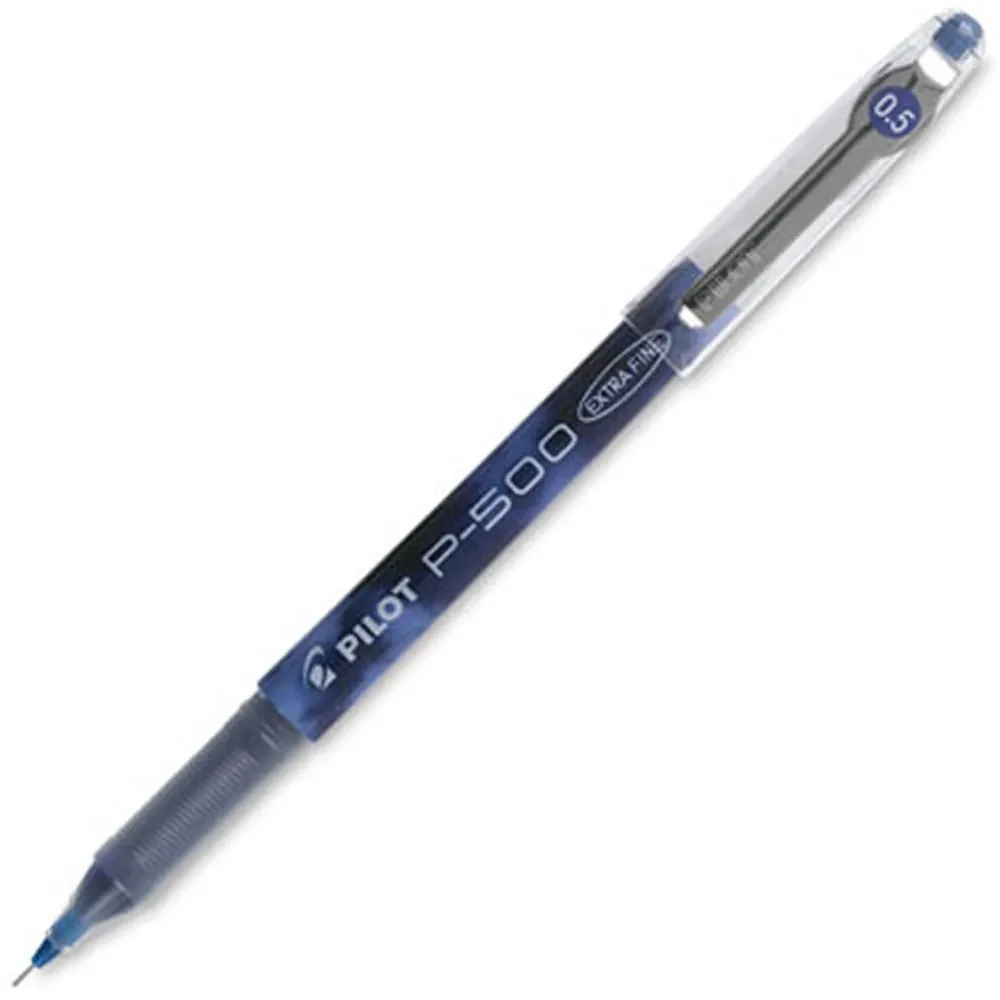 Pilot P-500 Blue Roller Pen 0.5mm Extra Fine