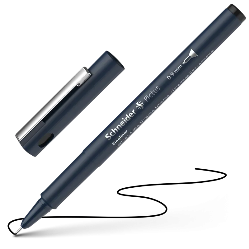 Schneider Pictus Black Fineliner Pen