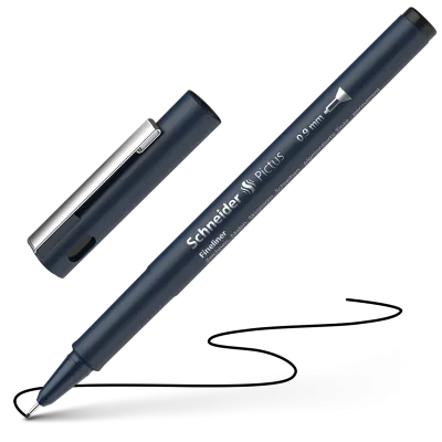 Schneider Pictus Black Fineliner Pen