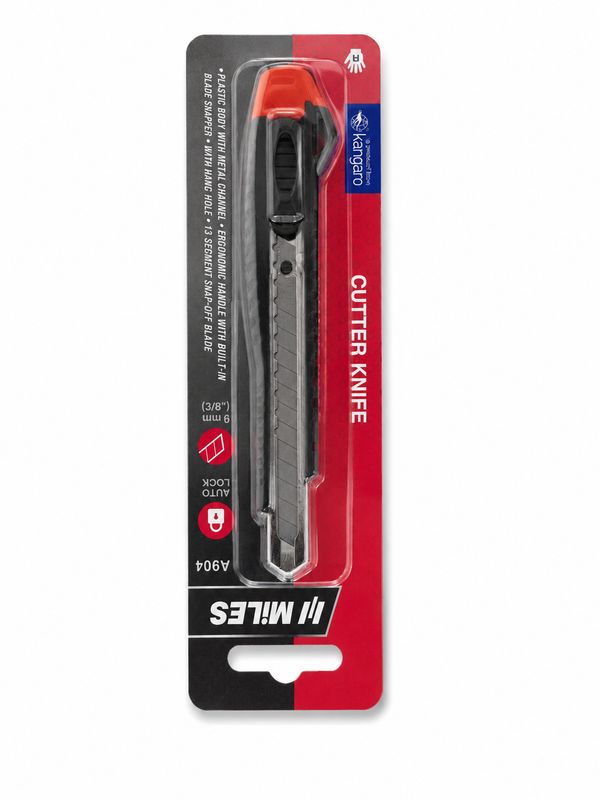 Miles FΑ904 large snap blade utility knife with ergonomic grip