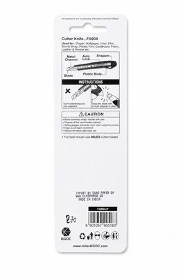 Miles FΑ904 large snap blade utility knife with ergonomic grip