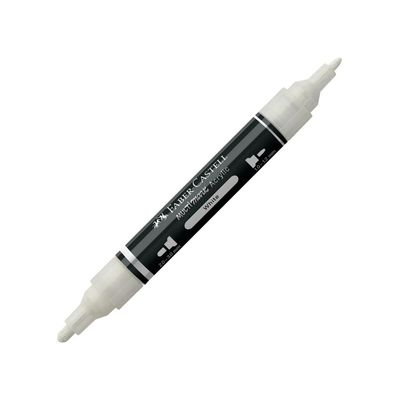 Faber-Castell Multimark Acrylic Dual Marker Set Black & White