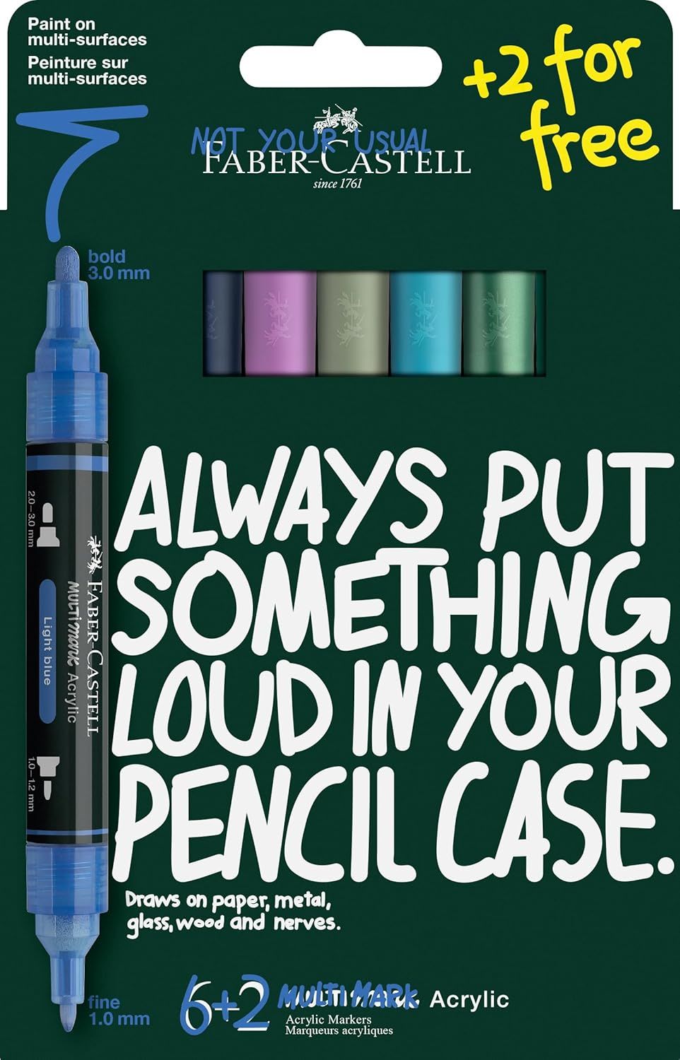 Faber-Castell Multimark Acrylic Marker Set of 8