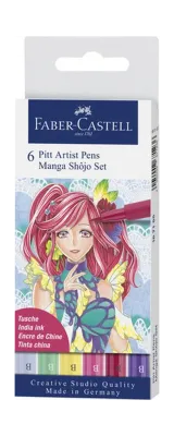 Faber-Castell Pitt Artist Manga Shojo Set of 6