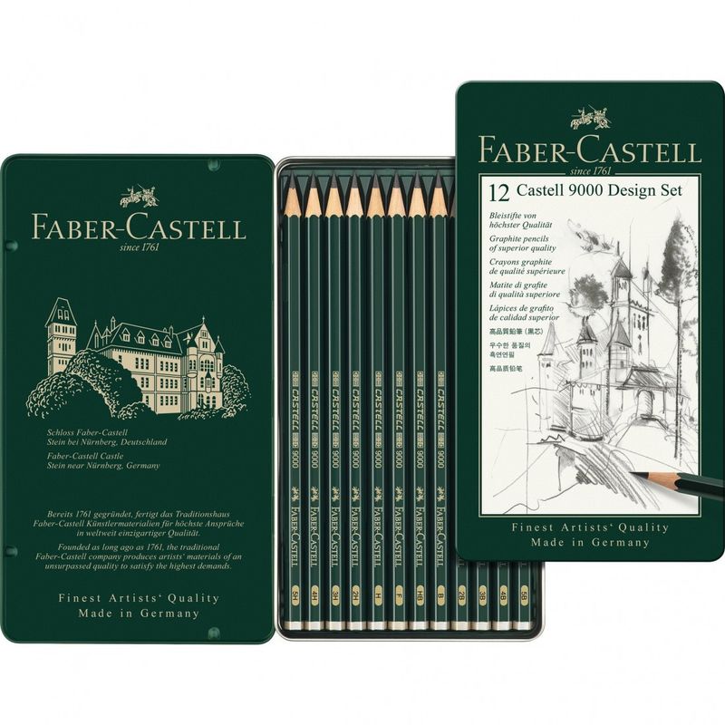 Faber-Castell 9000 Graphite Pencil Design Set of 12