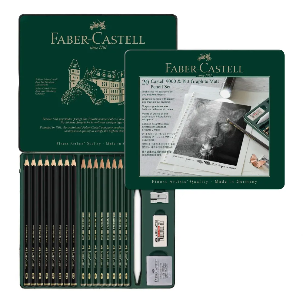 Faber-Castell Pitt Graphite Matt Pencil Set 20 Pieces