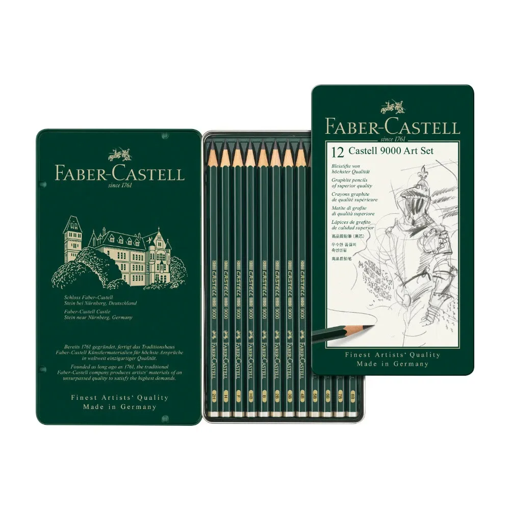 Faber-Castell 9000 Graphite Pencil Set of 12
