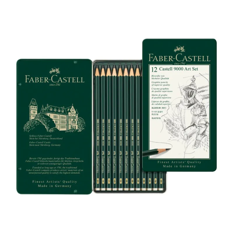 Faber-Castell 9000 Graphite Pencil Set of 12
