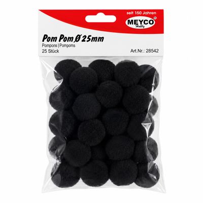 Ex-Hobby Red Pom Poms 25mm 25 Pieces