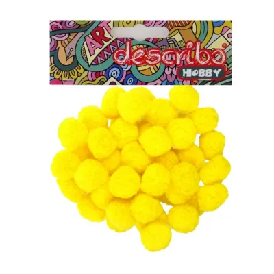 25mm Craft Pom Poms 50 Pieces