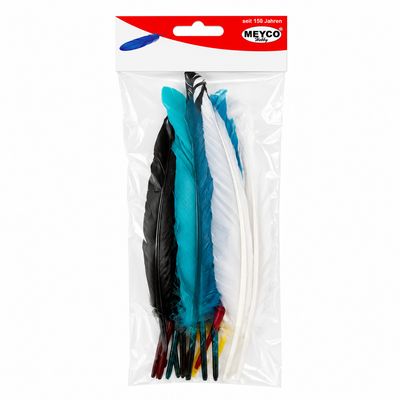 Meyco Decorative Craft Feathers 12 Pieces