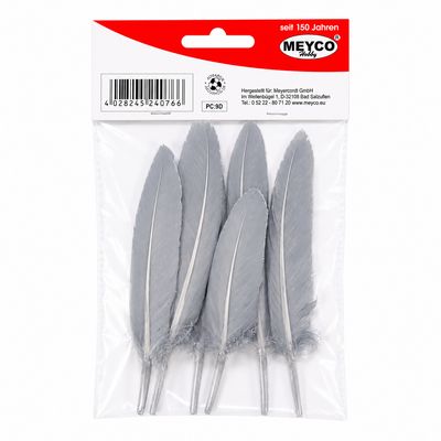 Meyco White Decorative Feathers 6 Pieces