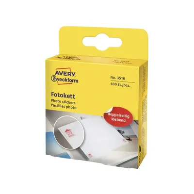 Avery Zweckform Double-Sided Photo Stickers 12x12mm 400 pcs
