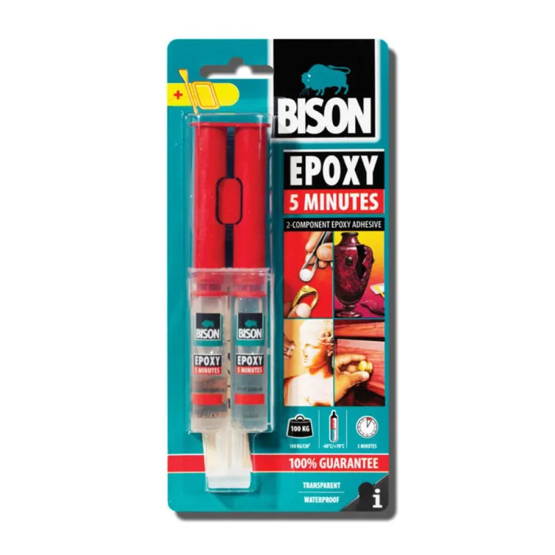Bison 5 Minute Two Component Epoxy Adhesive 24ml