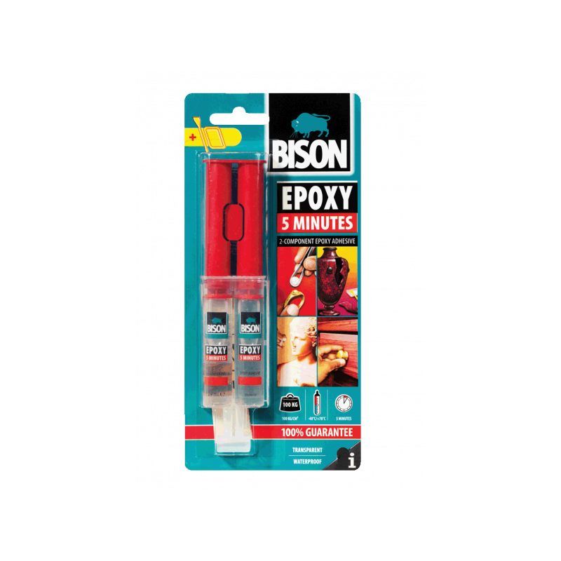 Bison 5 Minute Two Component Epoxy Adhesive 24ml Bison 5 Minute Two Component Epoxy Adhesive 24ml