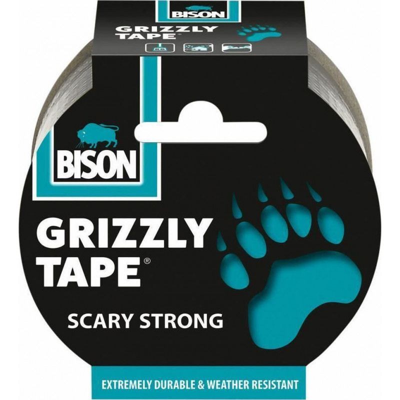 Bison Grizzly Tape Heavy Duty Cloth Tape 10m